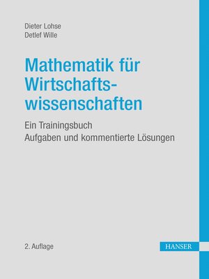 cover image of Mathematik für Wirtschaftswissenschaften